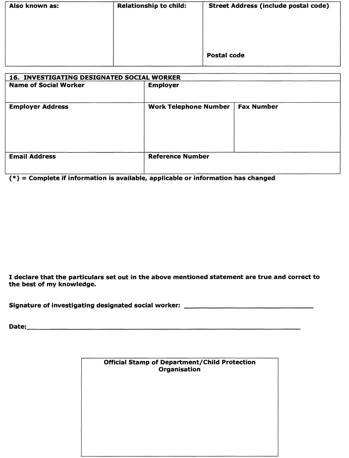 R261 Form 23 ix