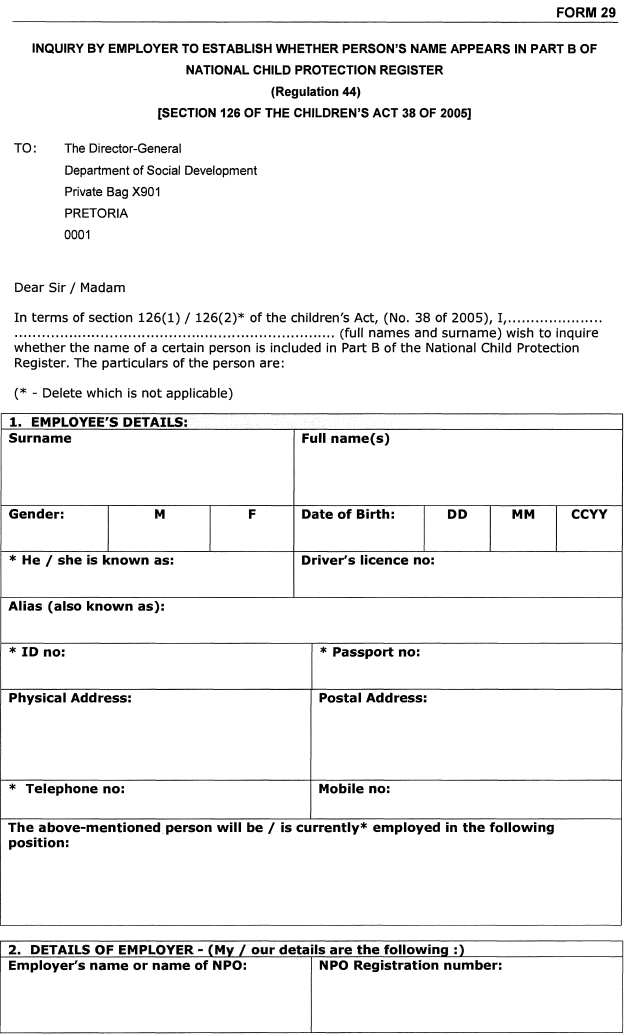 R261 Form 29 i