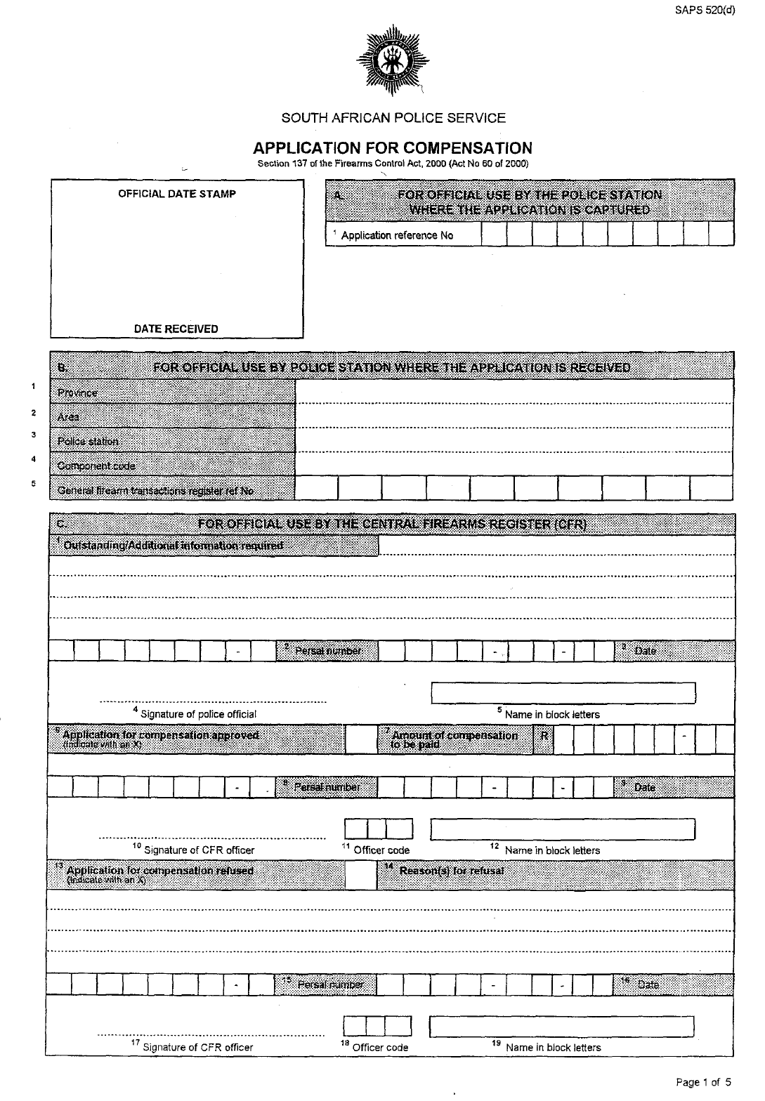 Saps Fillable Form Printable Forms Free Online