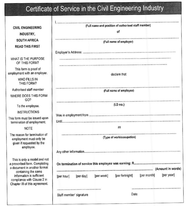 R2119 Appendix A Certificate of Service